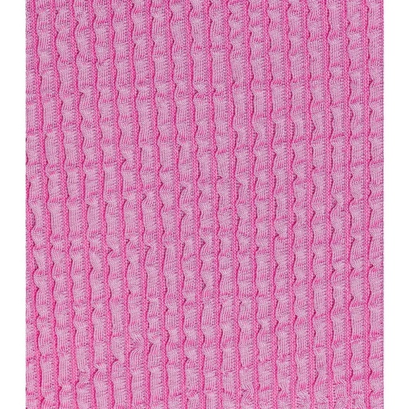 WeWoreWhat Seersucker Tube Skirt Bubblegum Pink - Picture 3 of 10